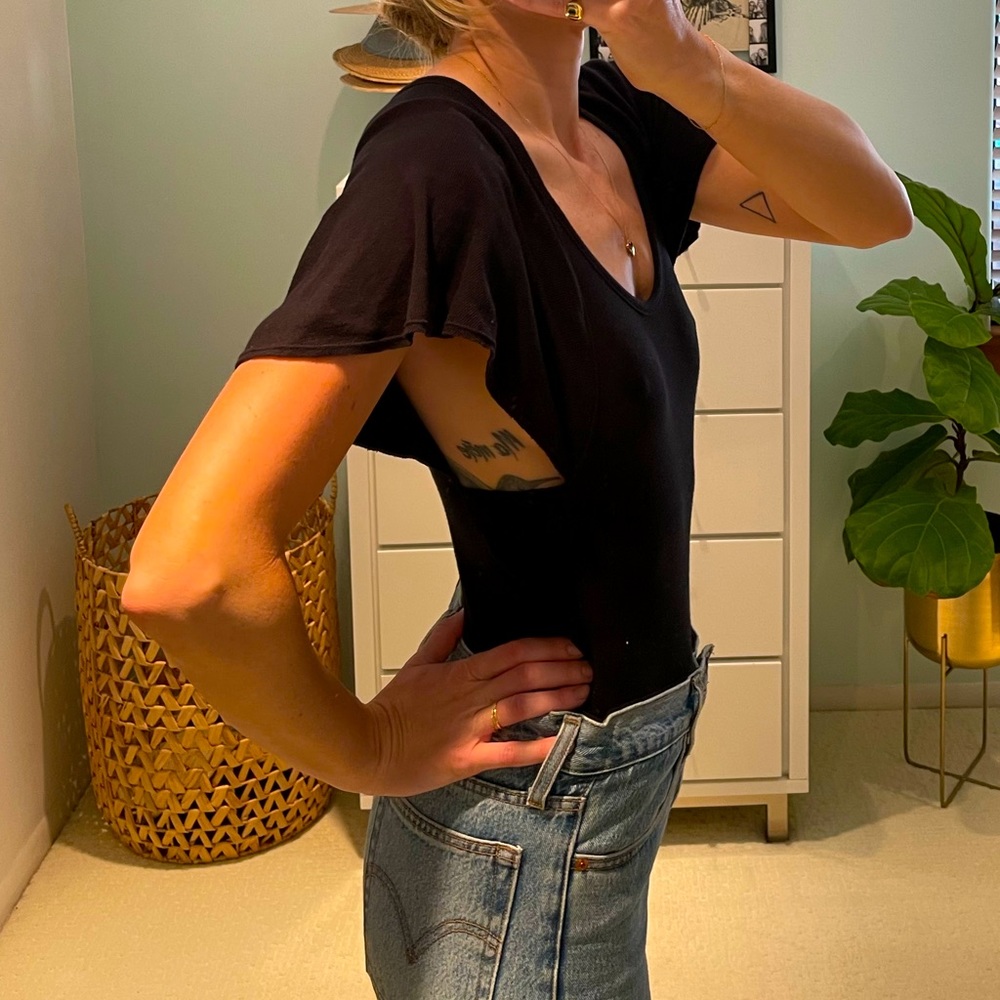 Free People 94% Cotton Bodysuit